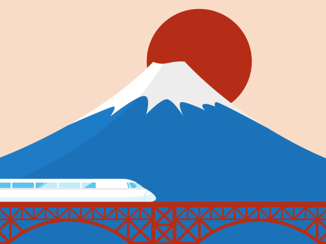 富士山　新幹線