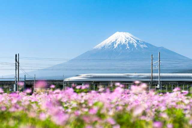 Fuji and Shinkansen Japan